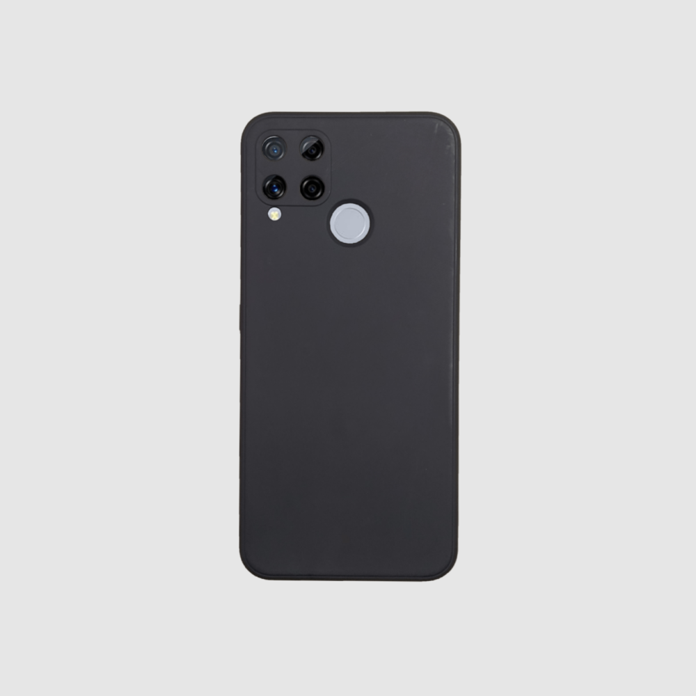 realme-c15-gommé-noir Realme C15 - Coque en Silicone