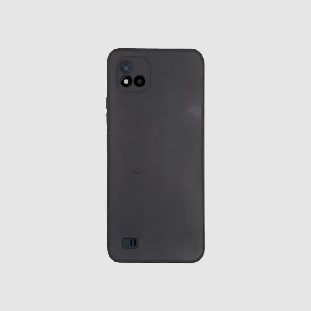 Coque étui Realme C11 2021 / C20 - Carbone TPU Silicone, Anti-choc - Noire, Neuf Sous Blister