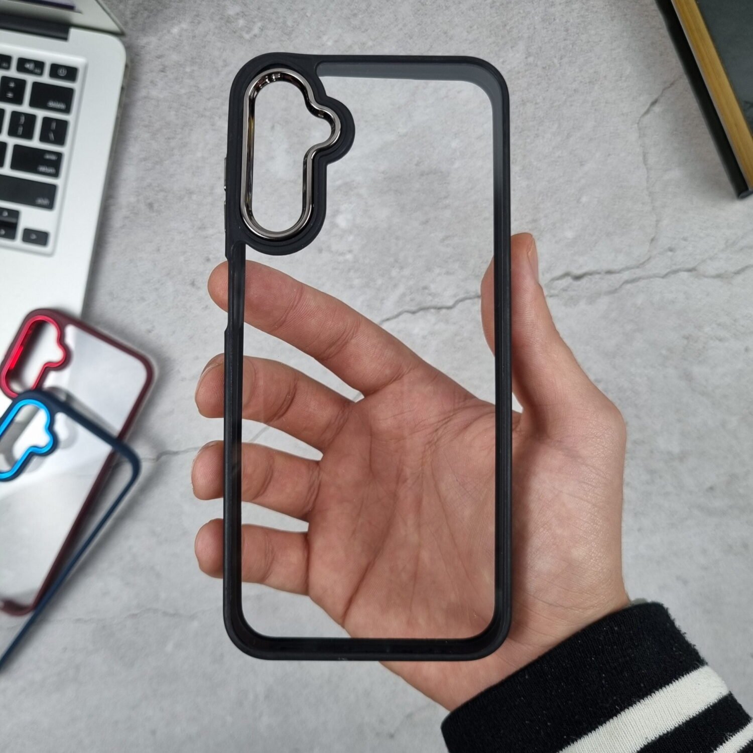 Galaxy A24 - Coque Transparente à Bordures mat