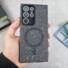 Galaxy S23 Ultra - Coque Fumée Magsafe Finition Mouchetée