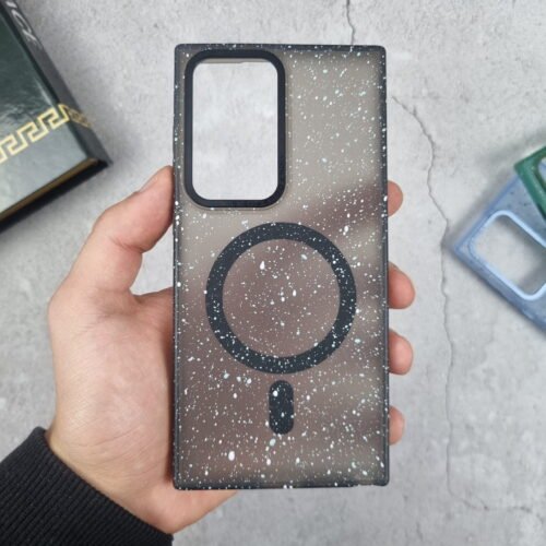 Galaxy S23 Ultra - Coque Fumée Magsafe Finition Mouchetée
