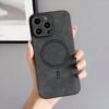 iPhone 12 Pro Max - Coque Magnétique Magsafe En Cuir PU