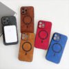 iPhone 12 Pro Max - Coque Magnétique Magsafe En Cuir PU
