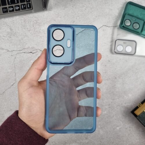 Realme C55/Narzo N55 - Coque Silicone à Dos Fumée Clear collection
