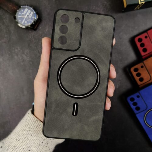 IMG_20240229_132020~2 Galaxy S21 Plus - Coque Magnétique Magsafe En Cuir PU