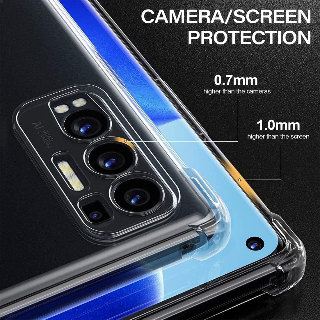 Oppo Find X3 Neo - Coque Transparente SIMEITU