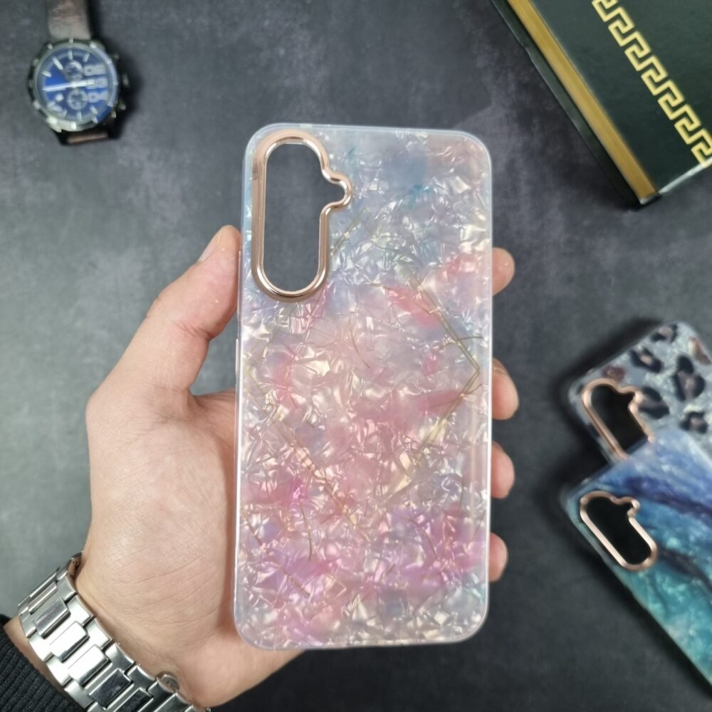 Galaxy A54 - Coque En silicone Finition Marbrée