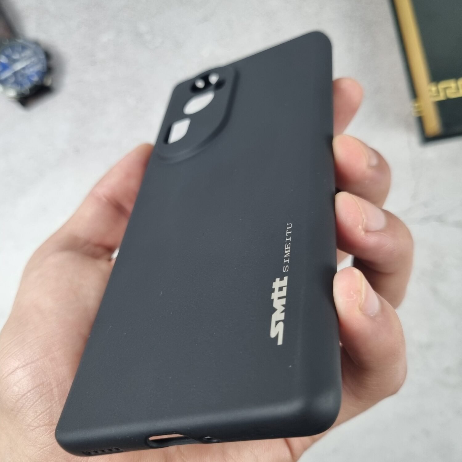 Reno 10 Pro Plus - Coque en Silicone Noir Originale SIMEITU