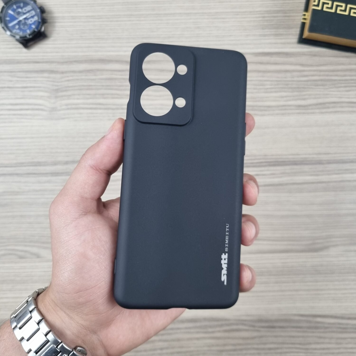 OnePlus Nord 2T - Coque en Silicone Noir Originale SIMEITU