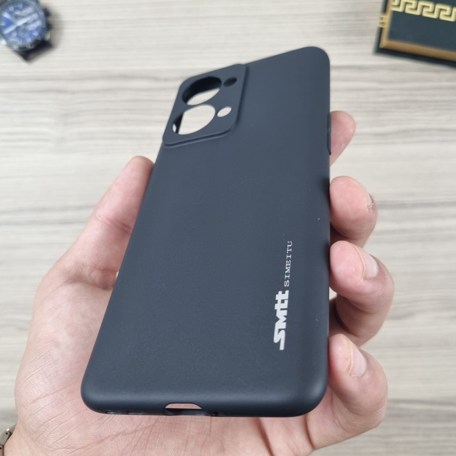 OnePlus Nord 2T - Coque en Silicone Noir Originale SIMEITU