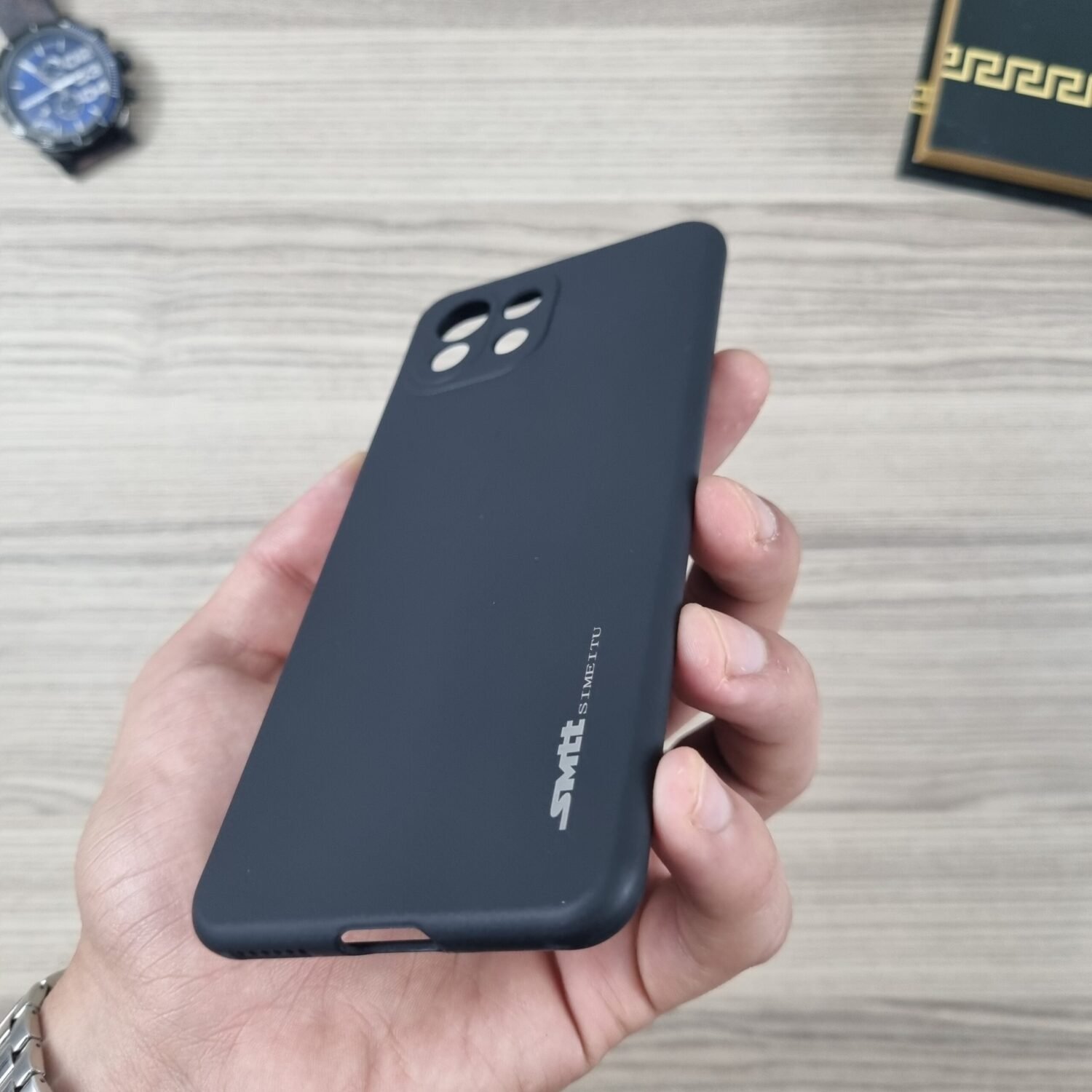 Xiaomi MI 11 Lite - Coque en Silicone Noir Originale SIMEITU