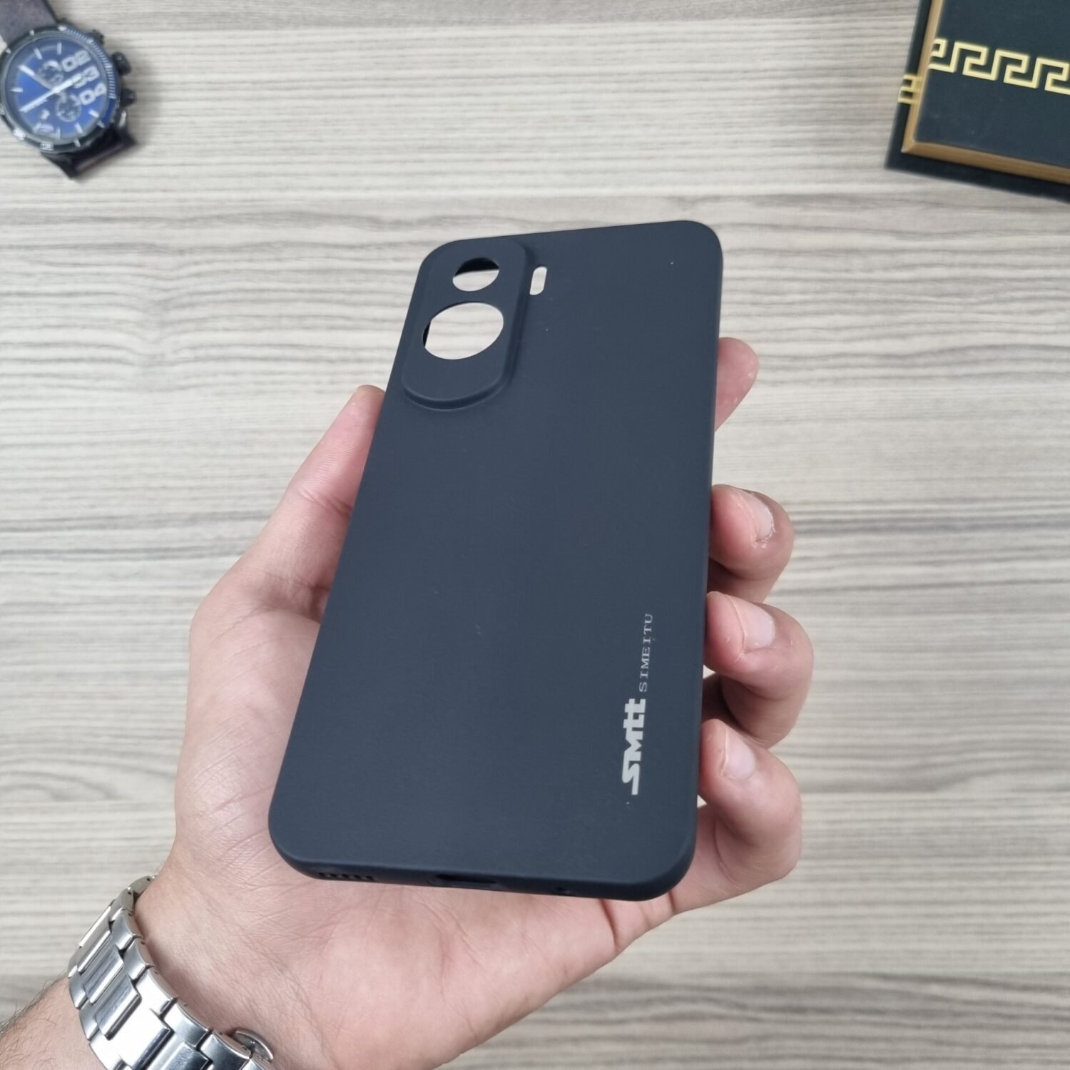 Honor 90 Lite - Coque en Silicone Noir Originale SIMEITU