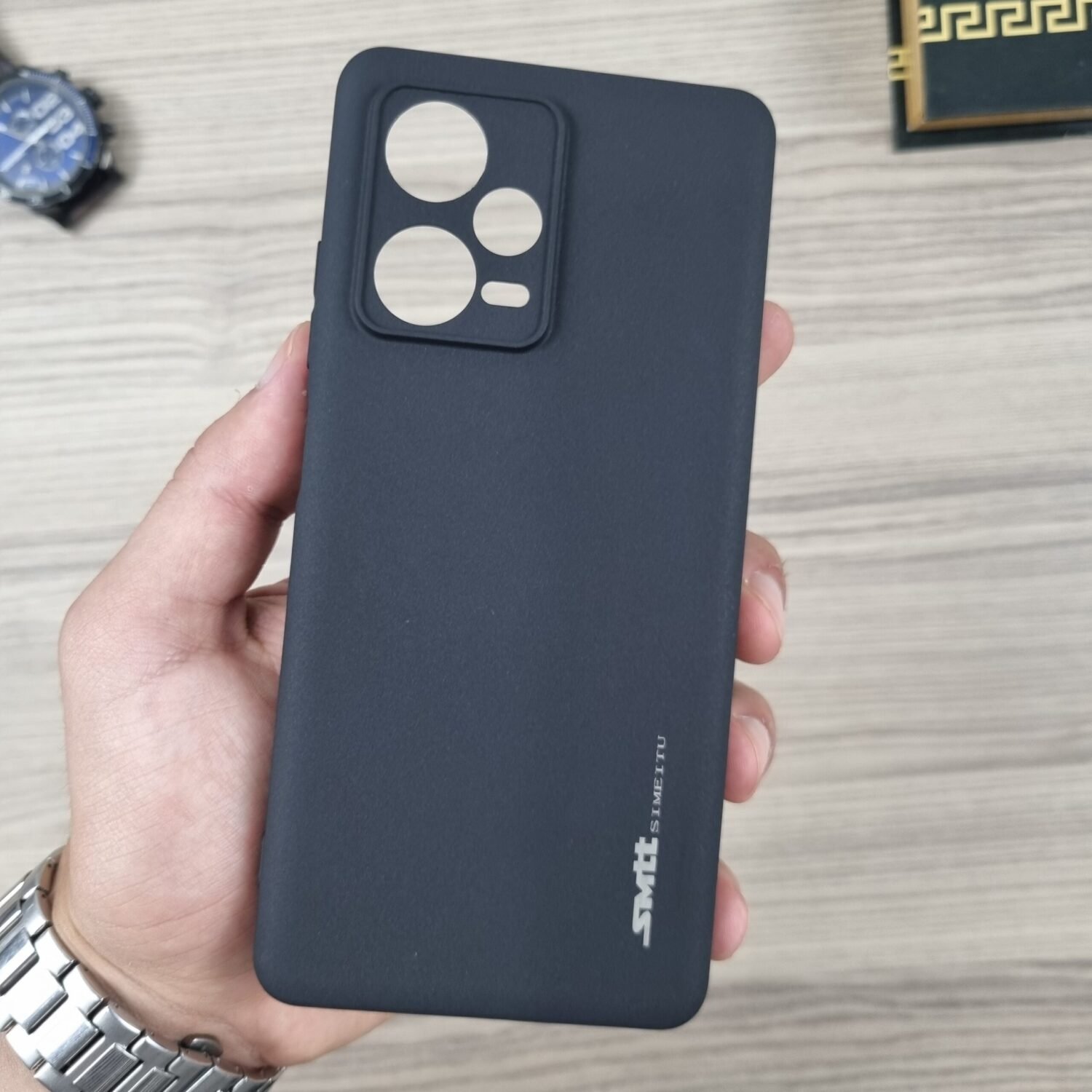 Redmi Note 12 Pro Plus - Coque en Silicone Noir Originale SIMEITU