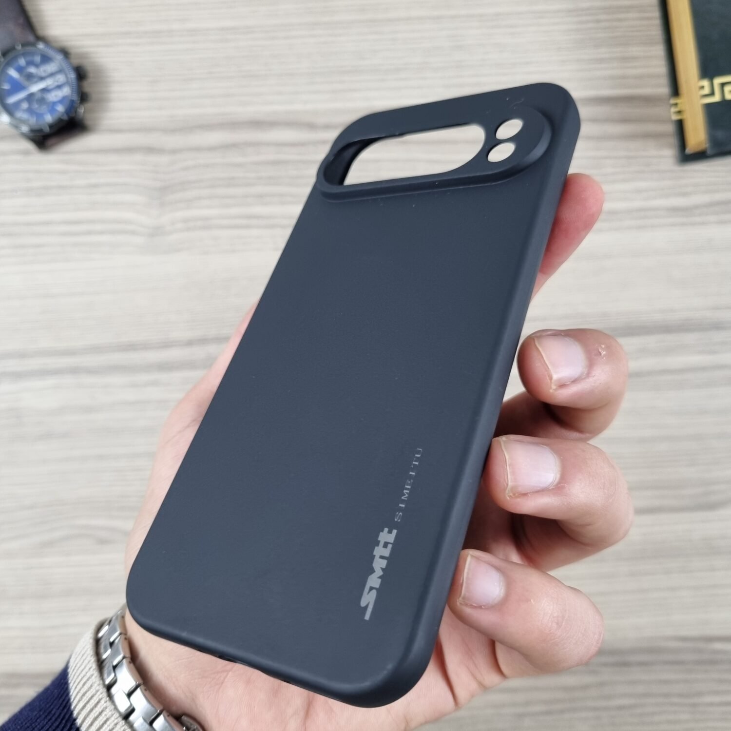 Pixel 9 Pro XL - Coque en Silicone Noir Originale SIMEITU