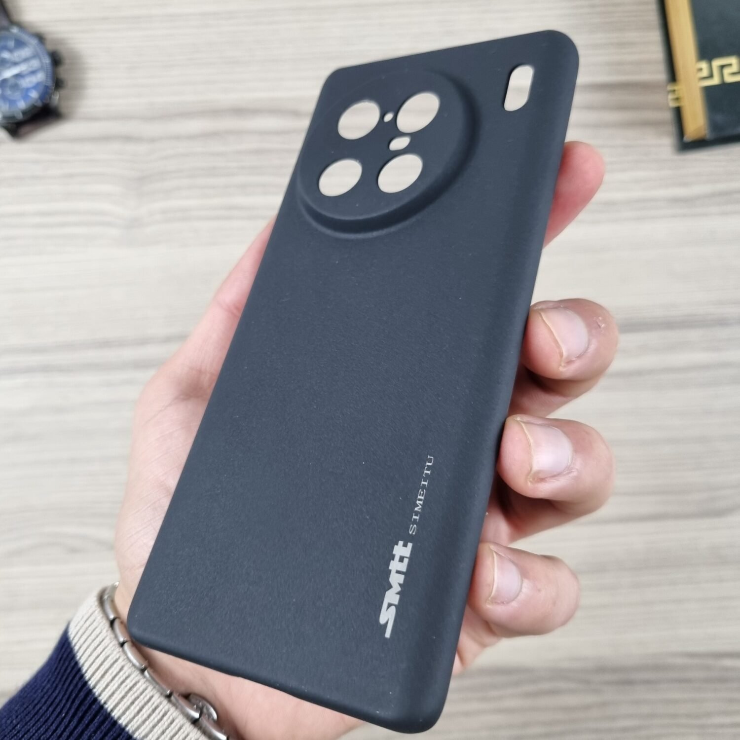 Vivo X90 Pro Plus - Coque en Silicone Noir Originale SIMEITU