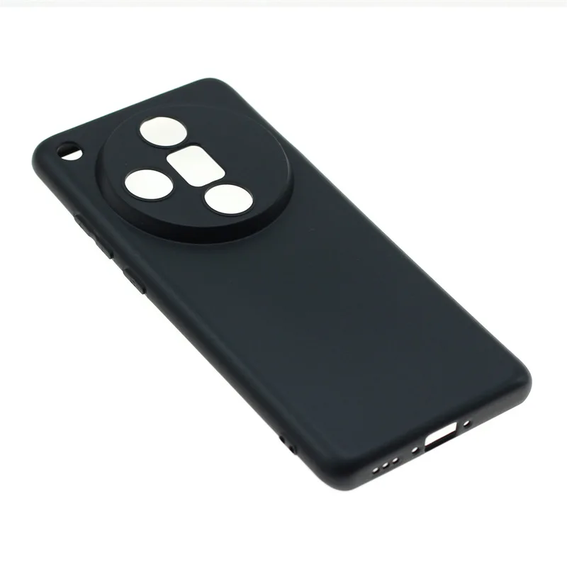 Oppo Find X7 - Coque en Silicone Noir Anti-Décoloration