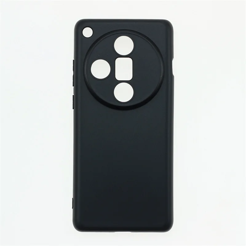 Oppo Find X7 - Coque en Silicone Noir Anti-Décoloration