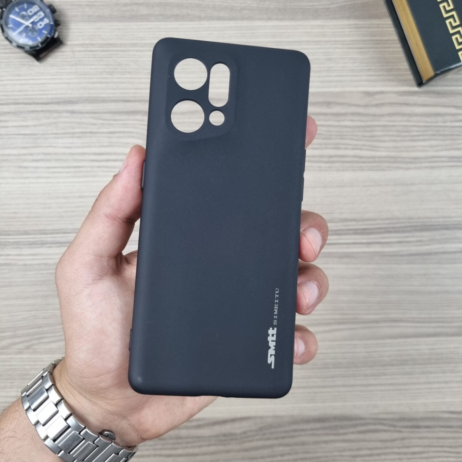 20240609_164115 Oppo Find X5 - Coque en Silicone Noir Originale SIMEITU