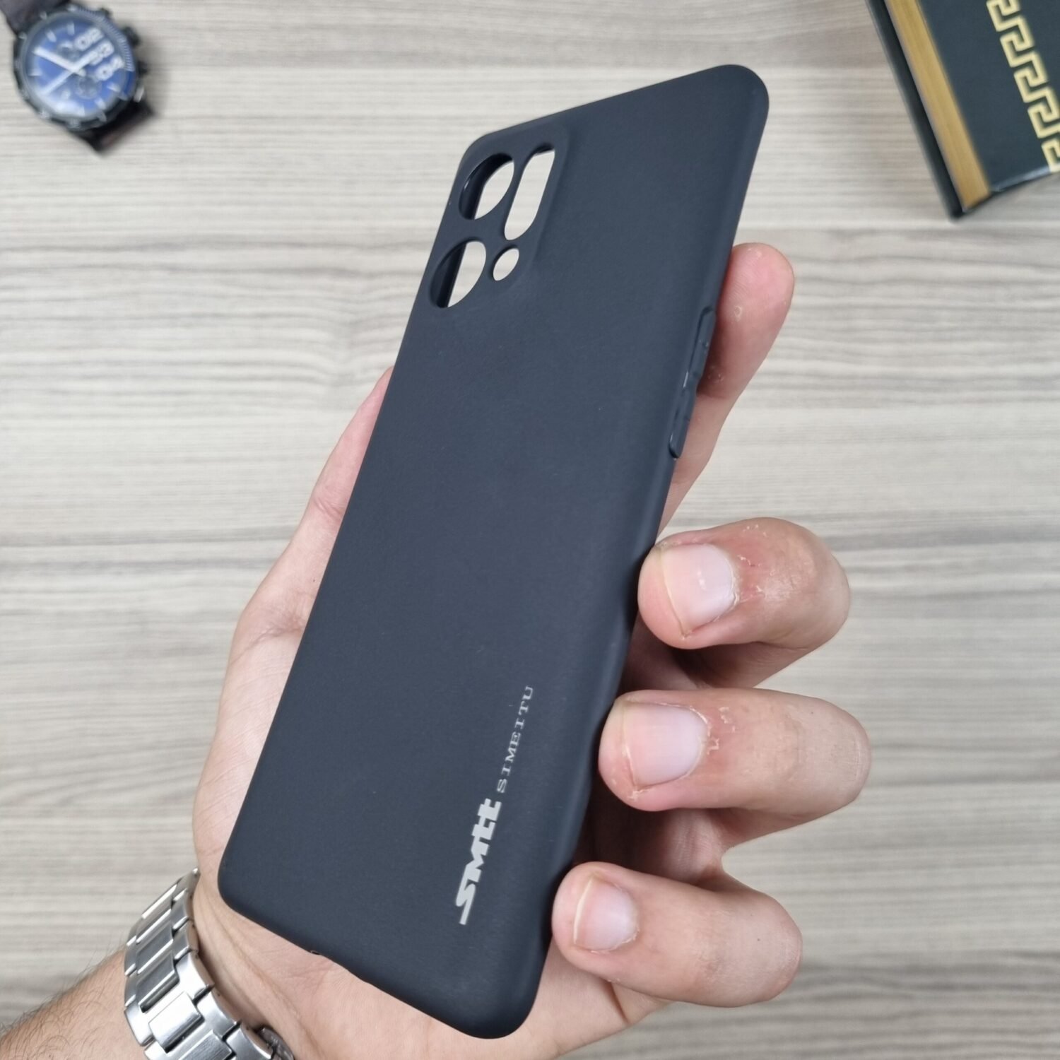 20240609_164121 Oppo Find X5 - Coque en Silicone Noir Originale SIMEITU