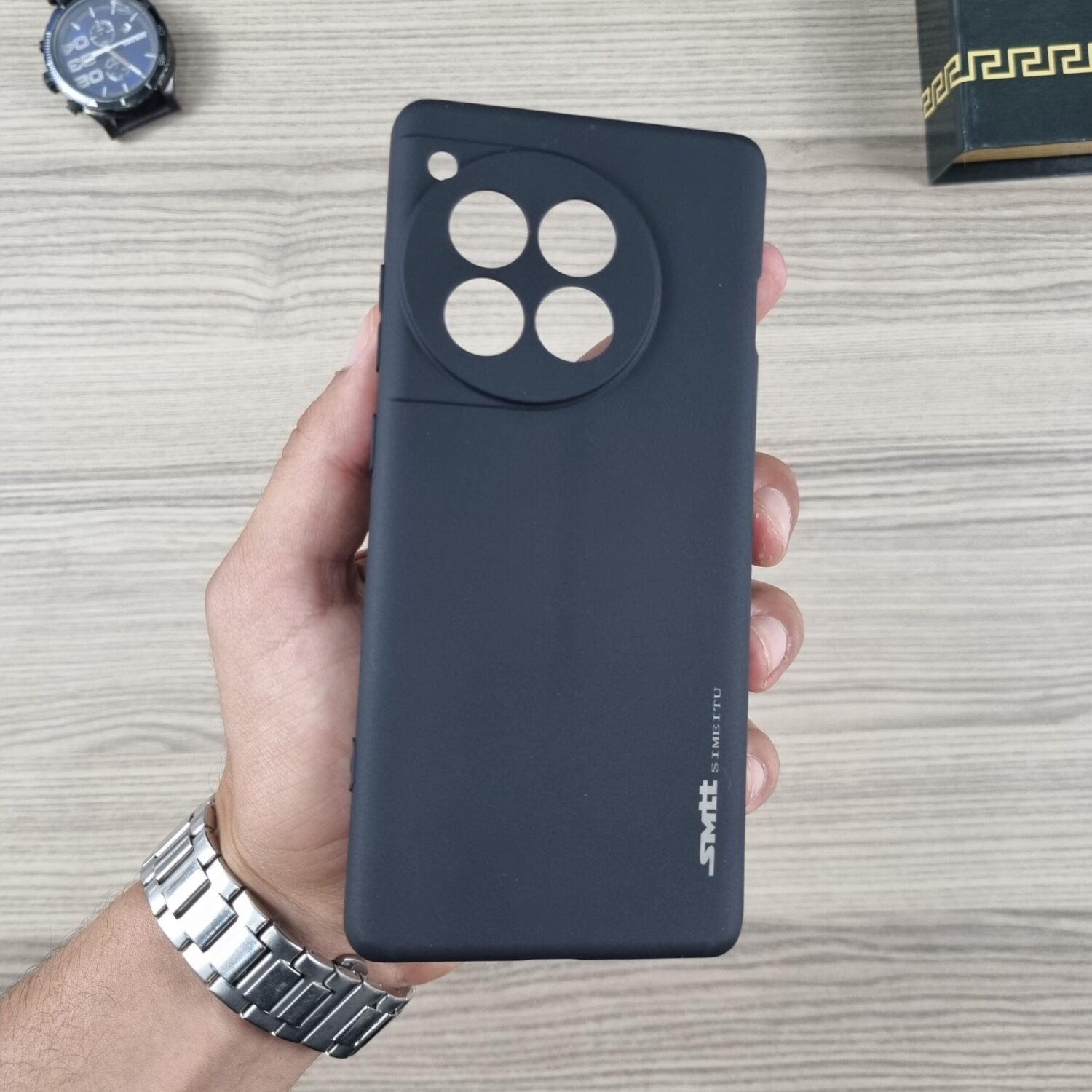 OnePlus 12R - Coque en Silicone Noir Originale SIMEITU