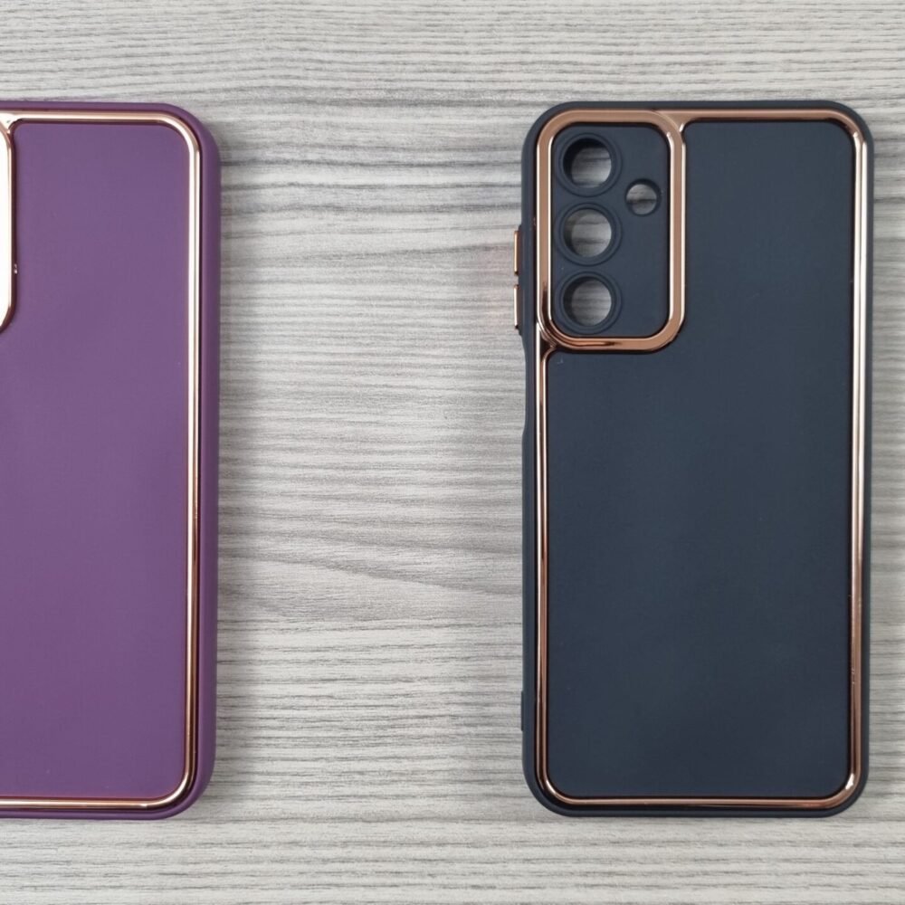 Galaxy A15 - Coque en Silicone Bords Doré