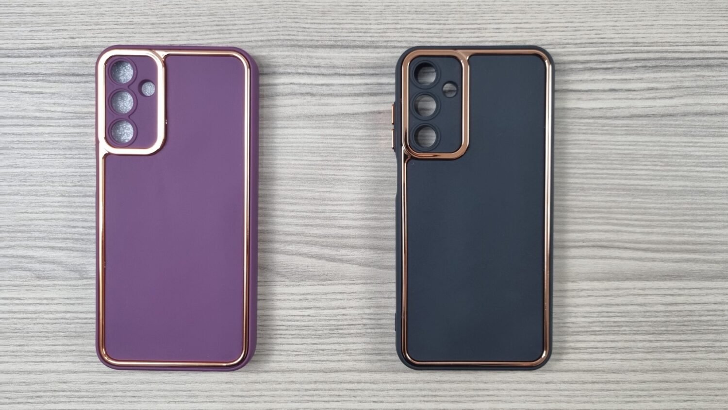 Galaxy A15 - Coque en Silicone Bords Doré