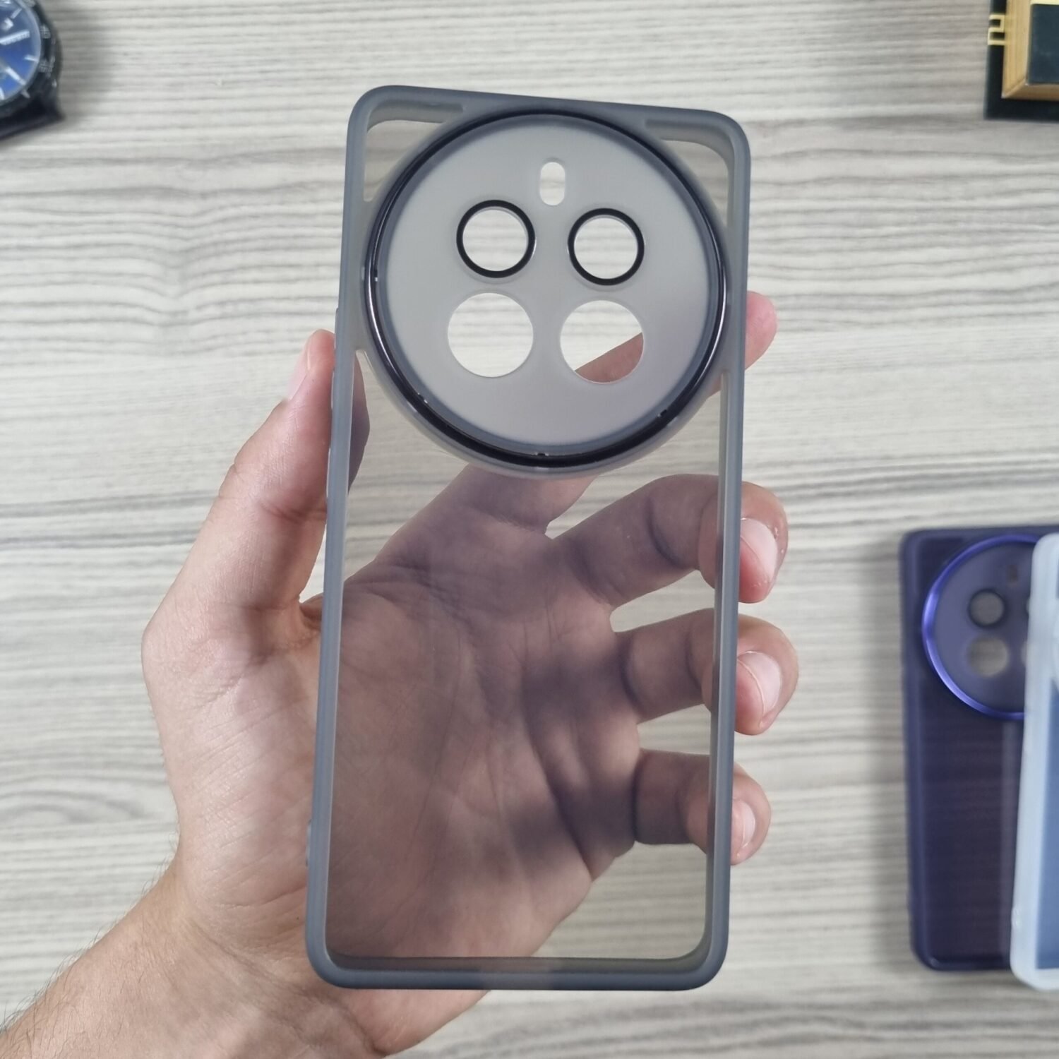 Realme 12 pro | 12 Pro plus  - Coque Transparente en Silicone Fumé
