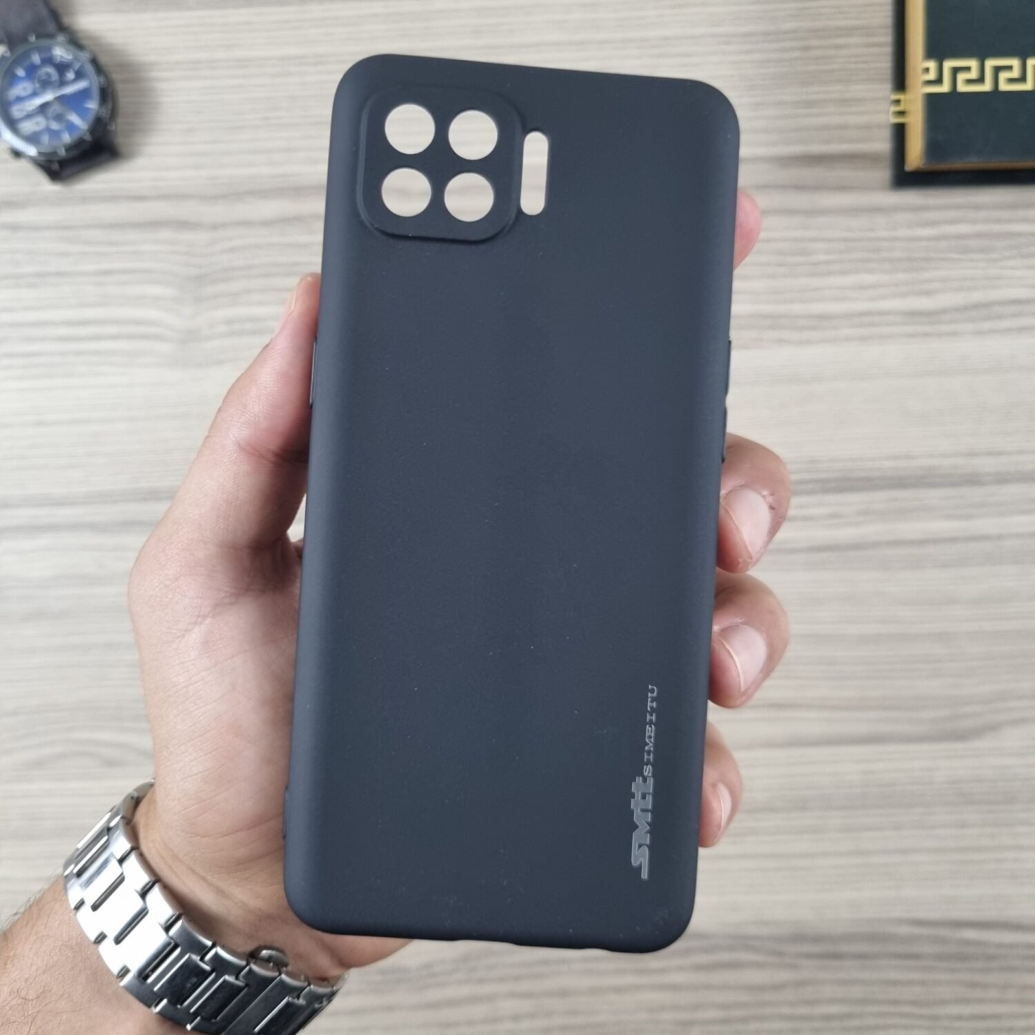 Oppo A93 4G - Coque en Silicone Noir Originale SIMEITU