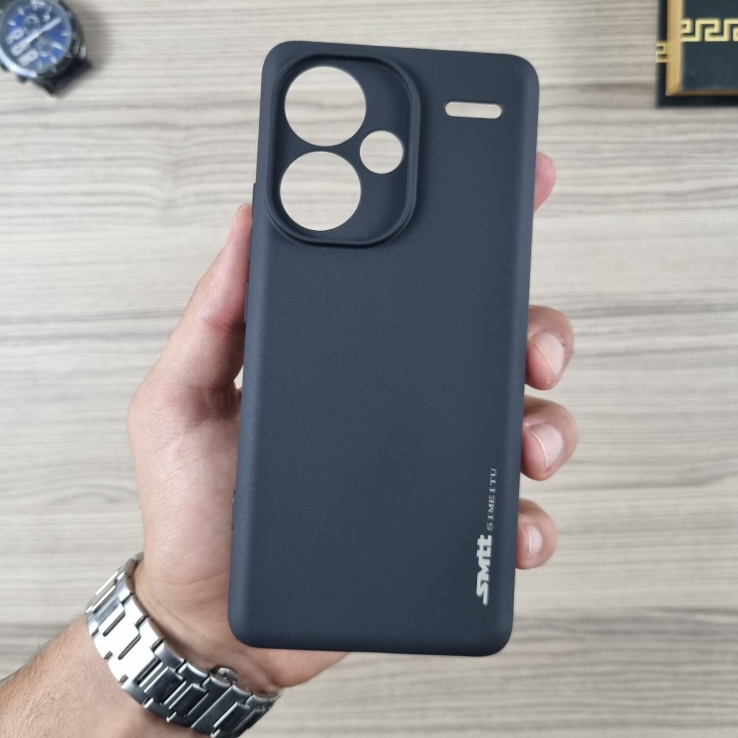 Redmi Note 13 Pro Plus - Coque en Silicone Noir Originale SIMEITU
