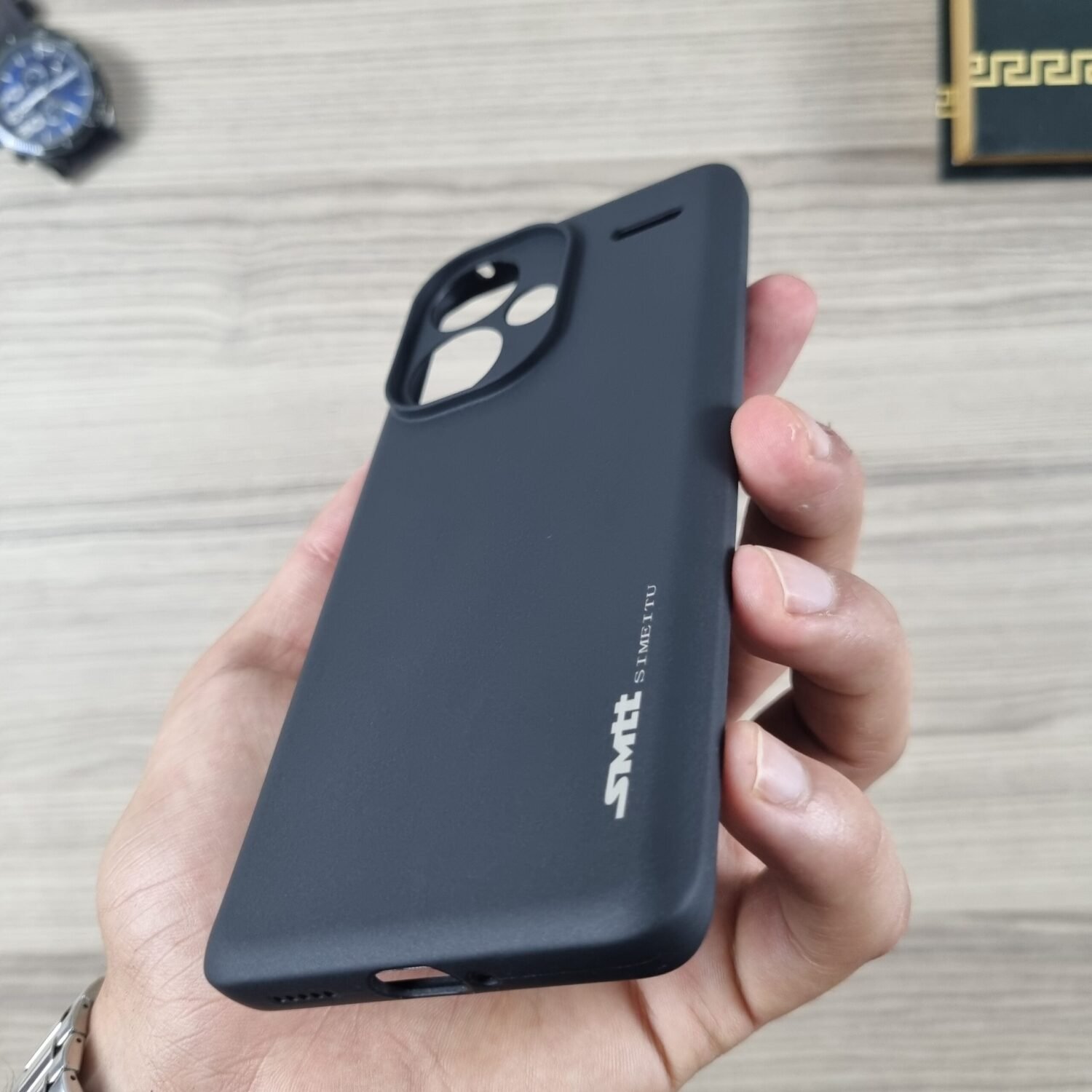 Redmi Note 13 Pro Plus - Coque en Silicone Noir Originale SIMEITU