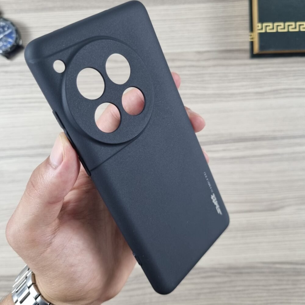 OnePlus 12 - Coque en Silicone Noir Originale SIMEITU