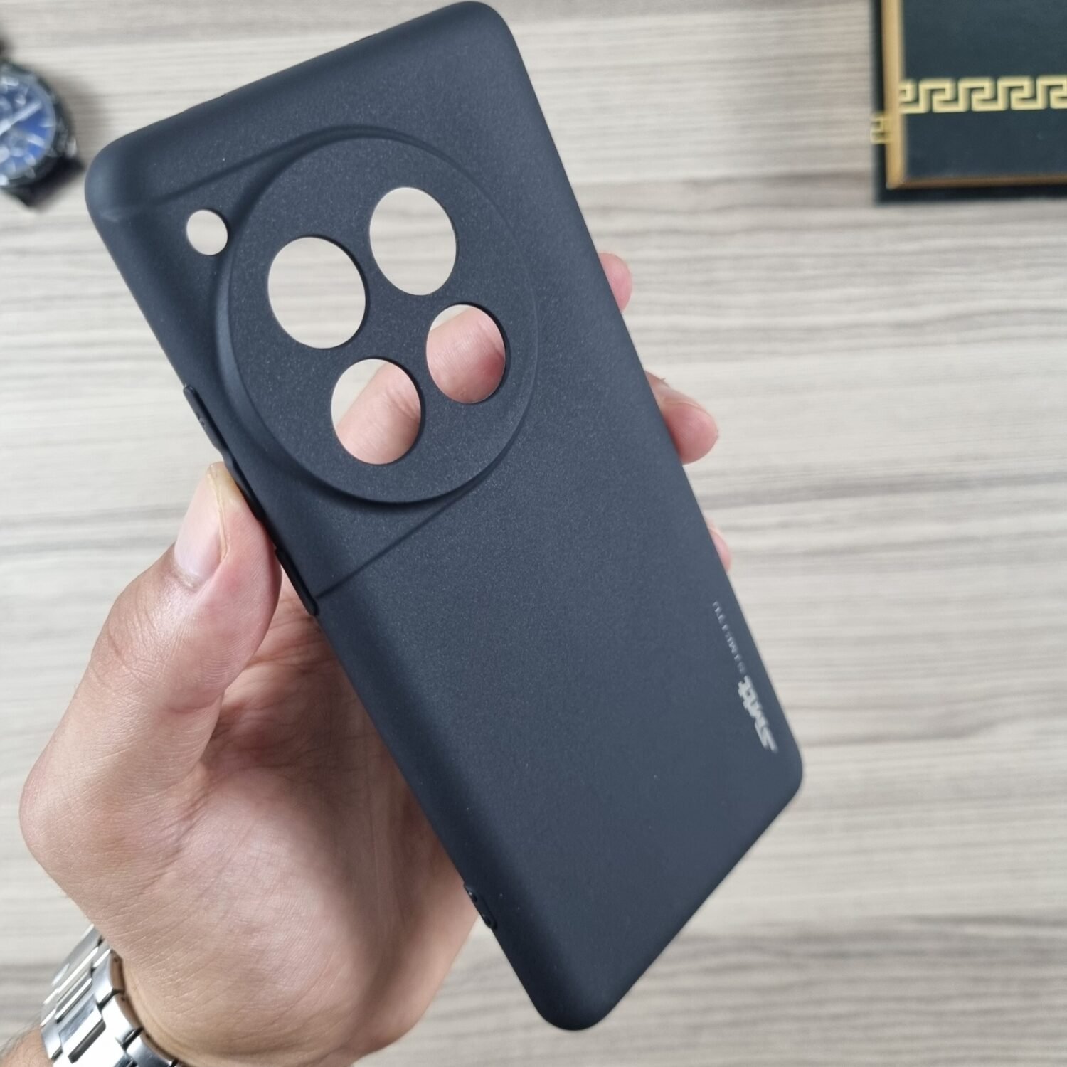 OnePlus 12 - Coque en Silicone Noir Originale SIMEITU