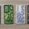 Realme C65 - Coque en silicone à motif de plumes