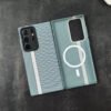 Galaxy S22 Ultra - Coque Magnétique effet Fibre de Carbone