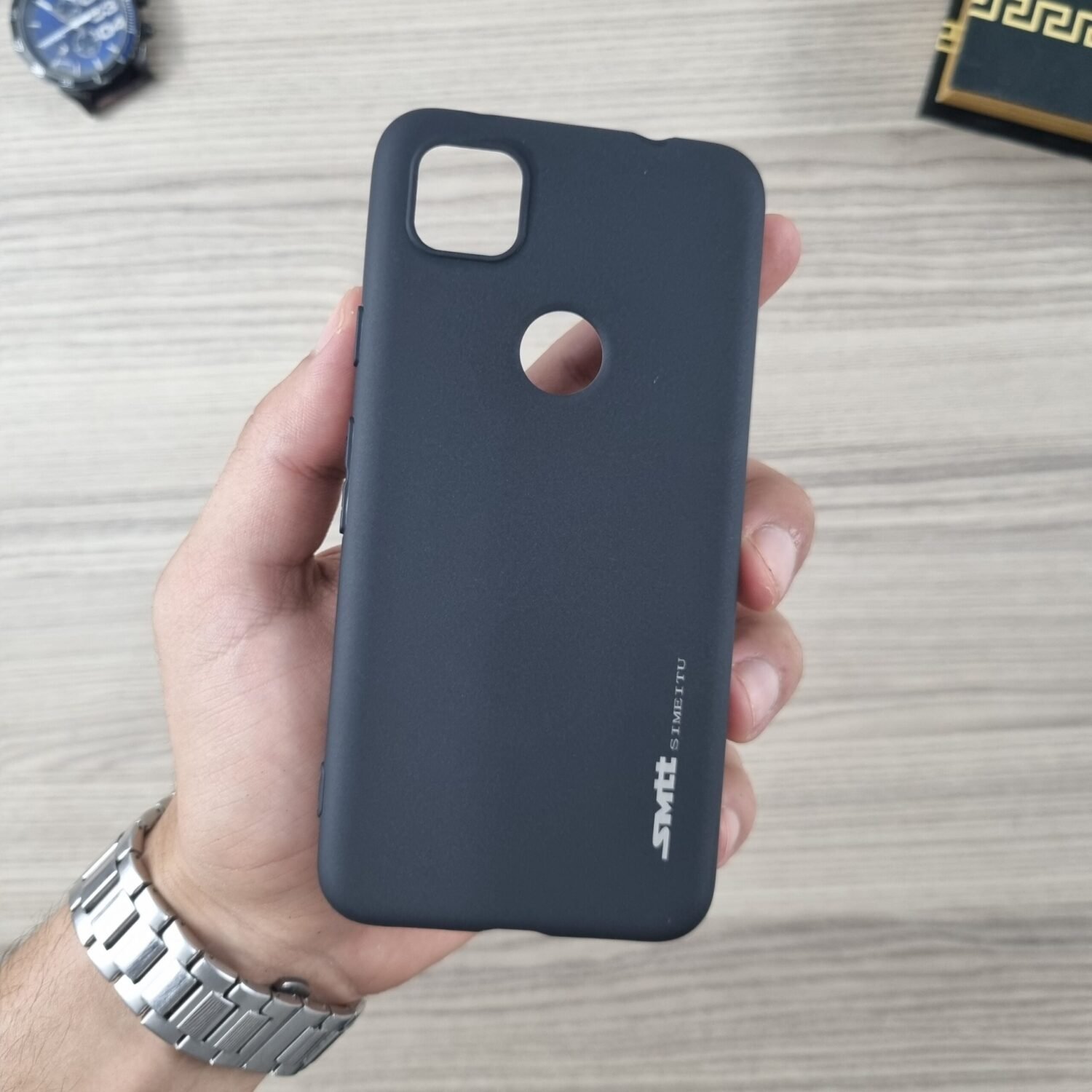 Pixel 4a  - Coque en Silicone Noir Originale SIMEITU