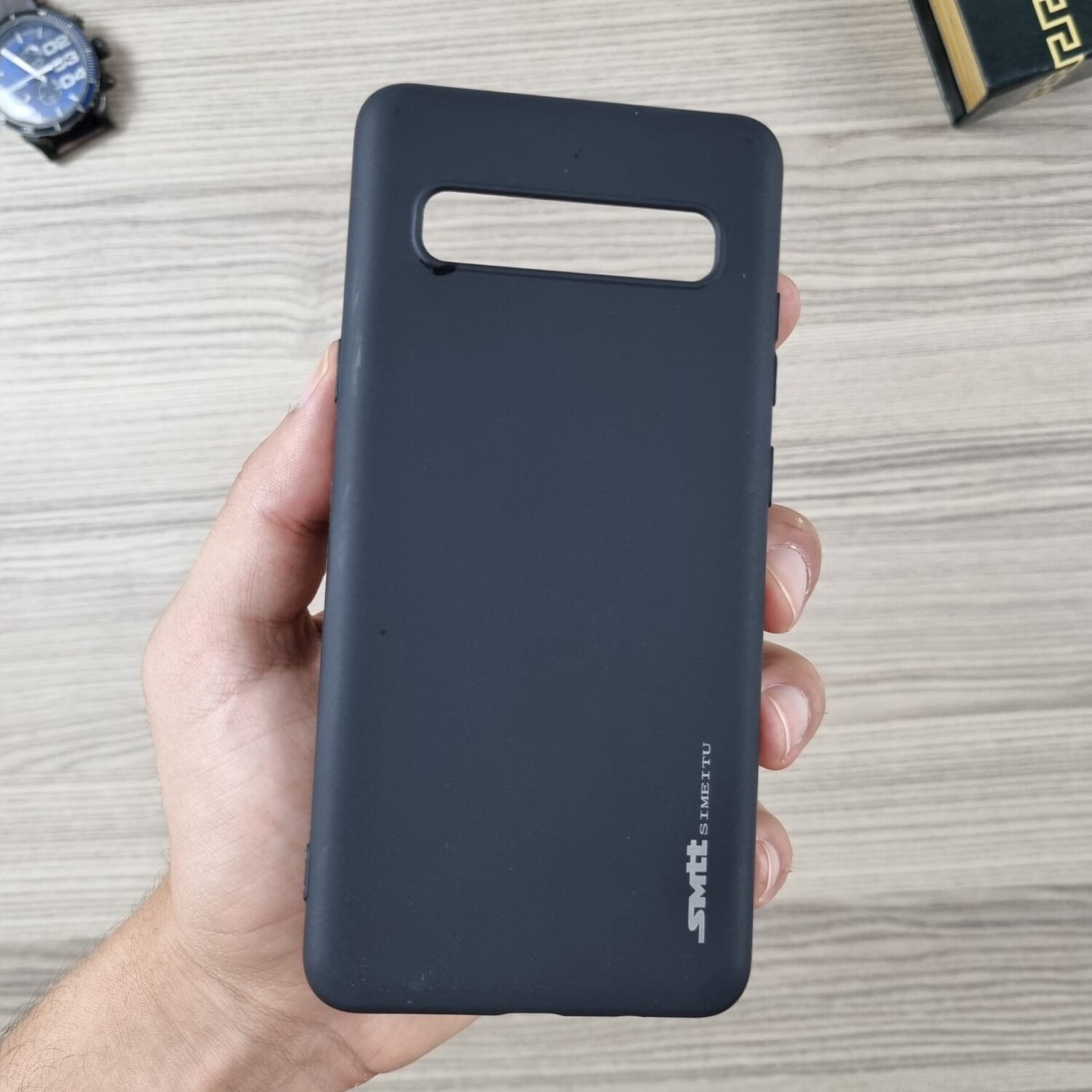 Galaxy S10 5G - Coque en Silicone Noir Originale SIMEITU