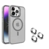 IPhone 15 Pro Max - Coque Fumée Magsafe Originale + Lentilles de Protection Caméra