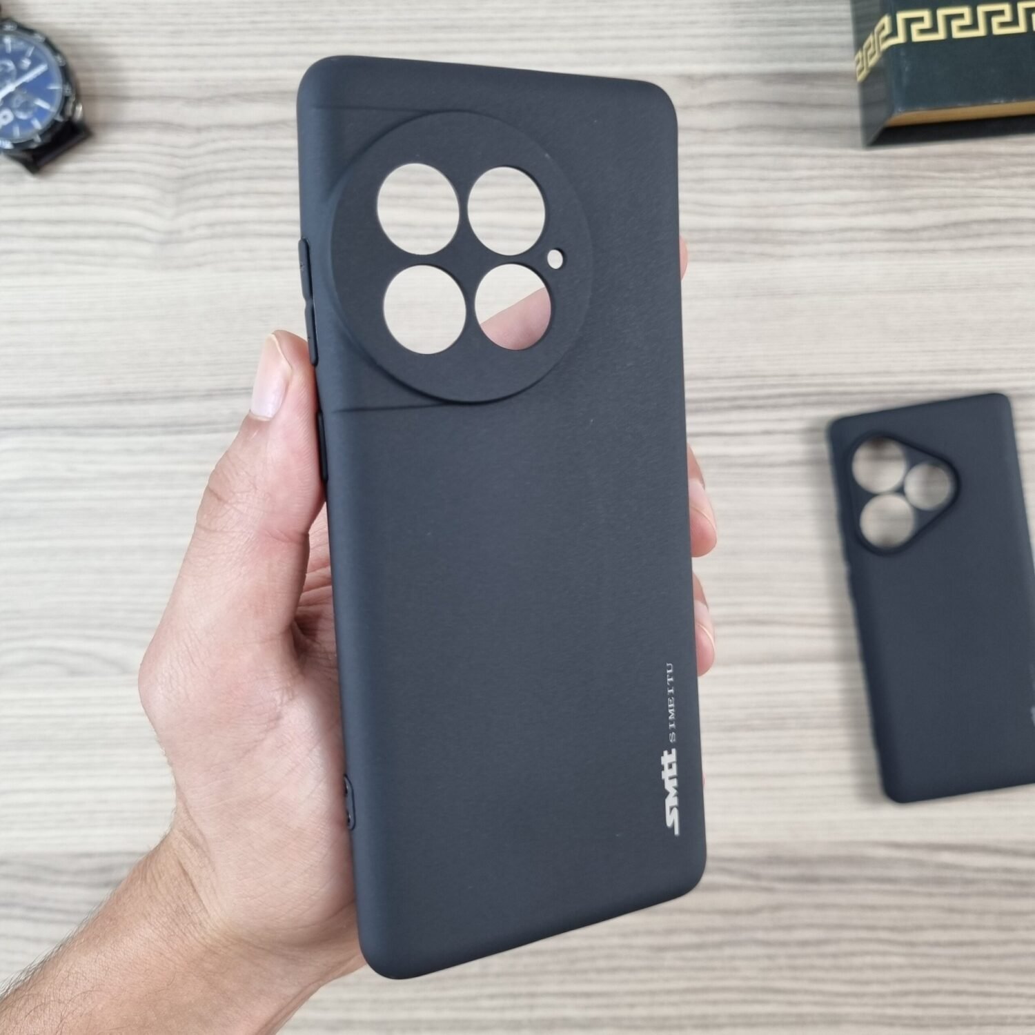 Oneplus Ace 2 Pro - Coque en Silicone Noir Originale SIMEITU