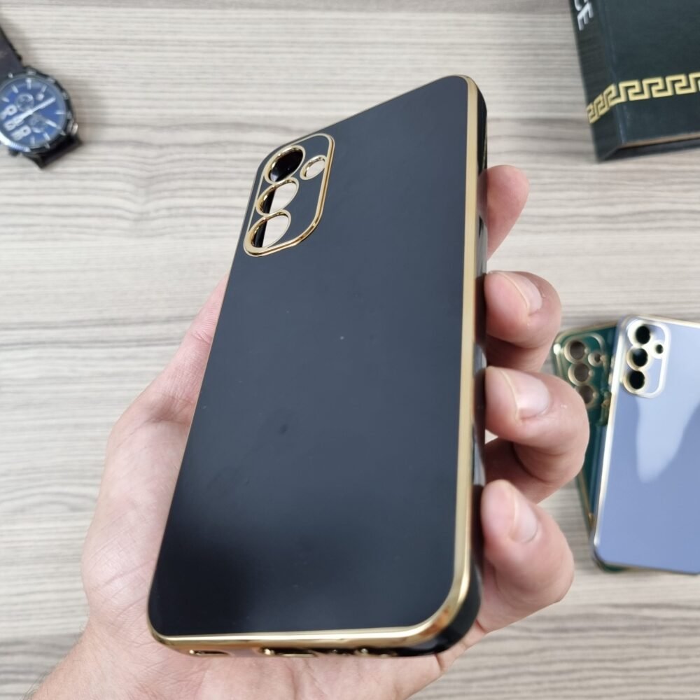 Galaxy A15 - Coque en Silicone Bords Doré