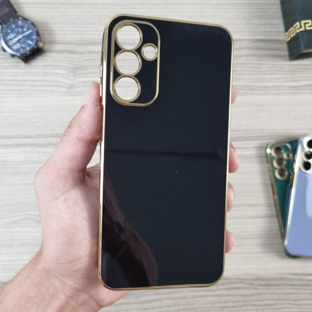 Galaxy A15 - Coque en Silicone Bords Doré