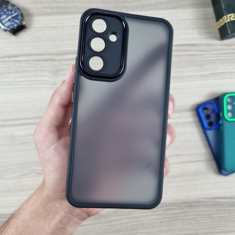 Galaxy A54 - Coque Transparente en Silicone Fumé