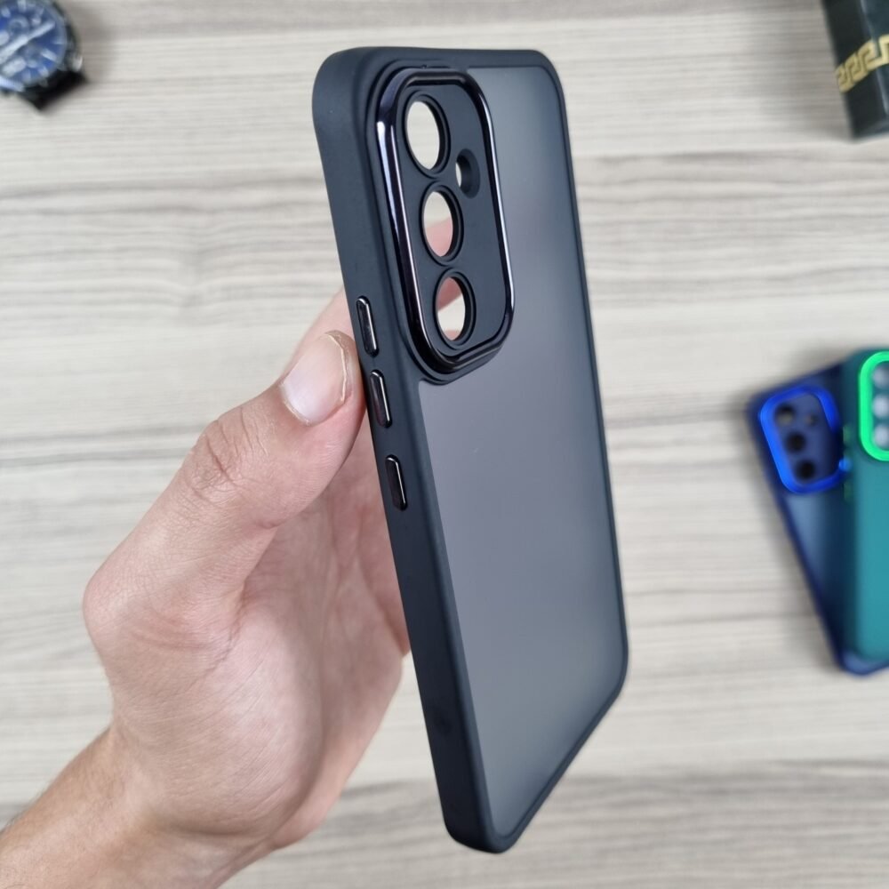 Galaxy A54 - Coque Transparente en Silicone Fumé
