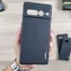 Pixel 7 Pro - Coque en Silicone Noir Originale SIMEITU V1