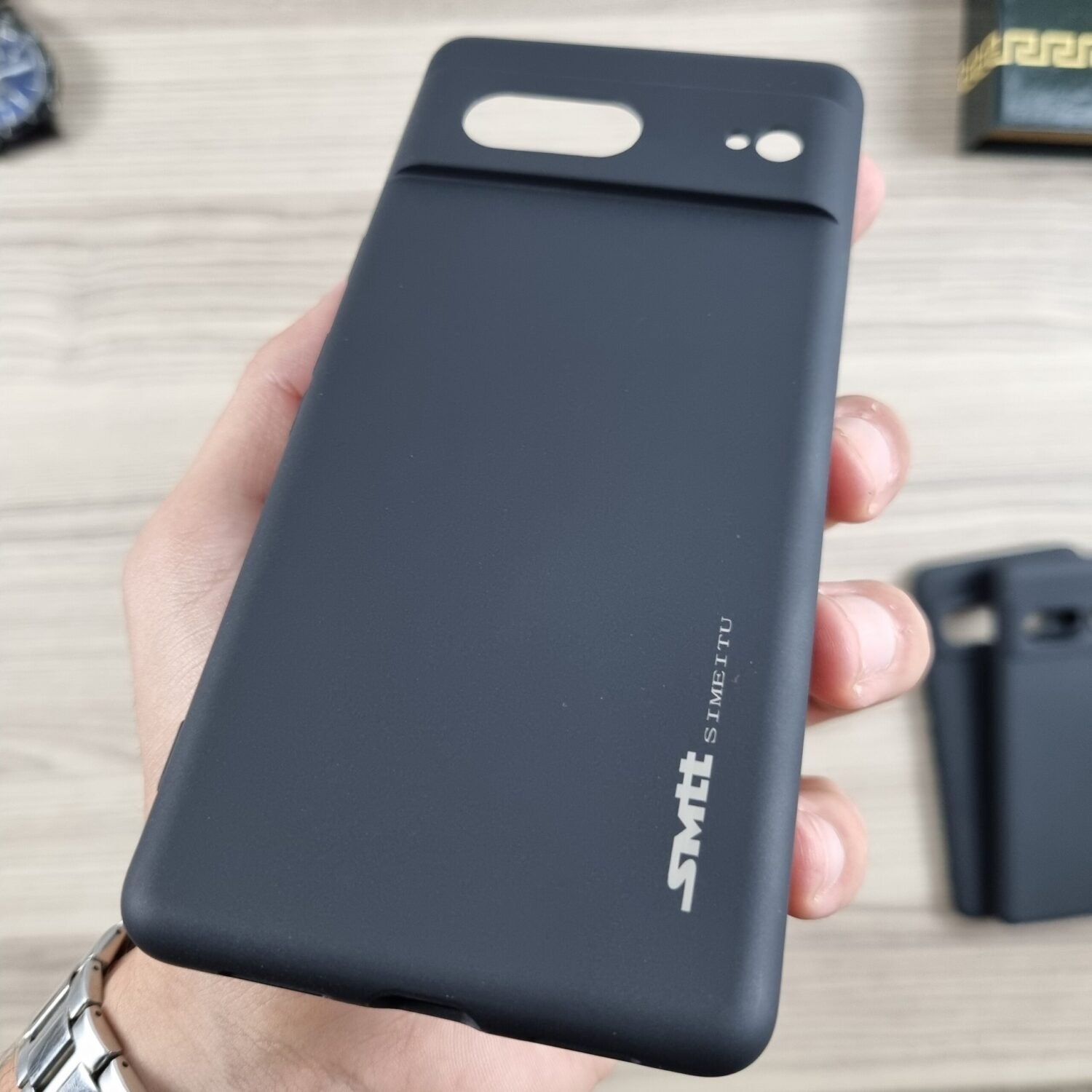 Pixel 7 - Coque en Silicone Noir Originale SIMEITU