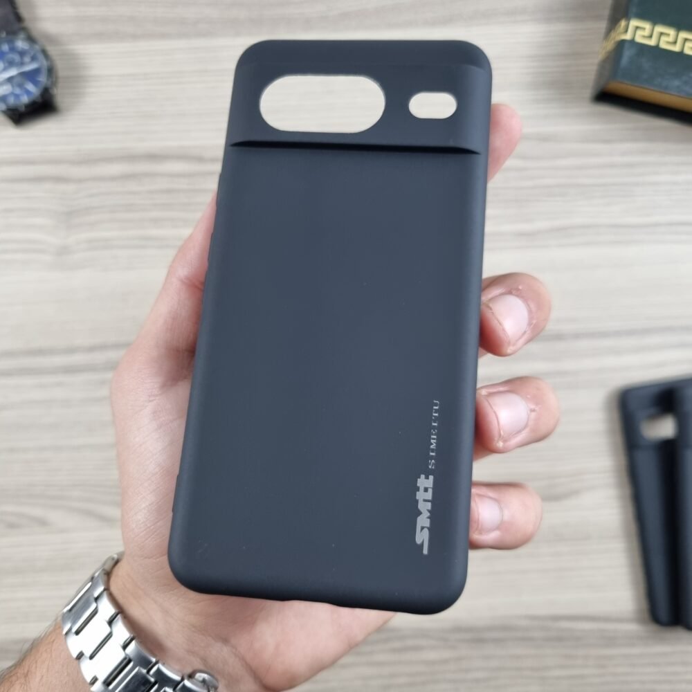 Pixel 8 - Coque en Silicone Noir Originale SIMEITU