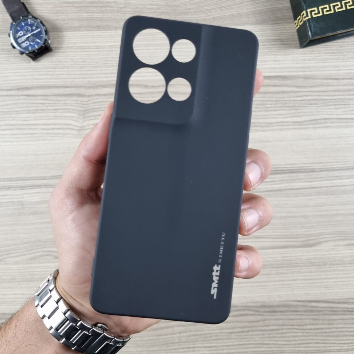 Oppo Reno 8 Pro (Chine) - Coque en Silicone Noir Originale SIMEITU