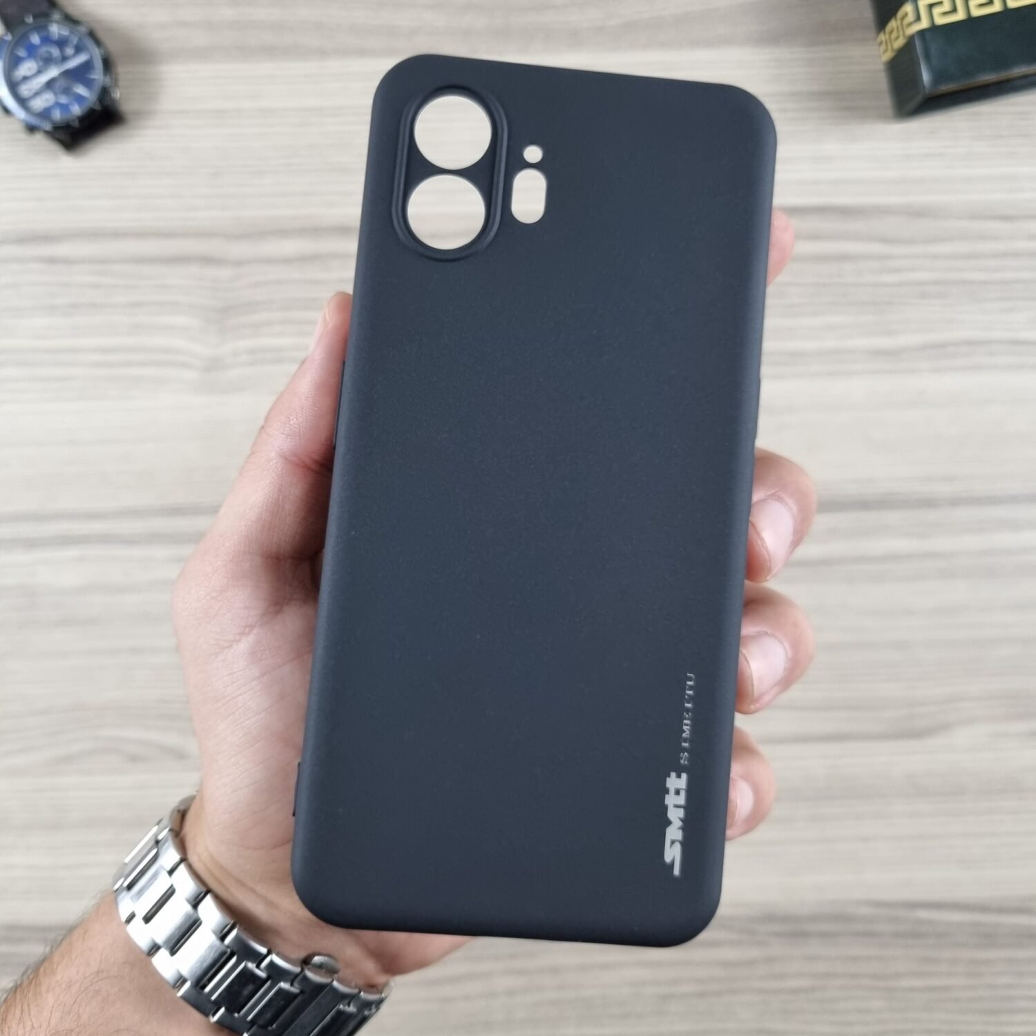 20241110_163155 Nothing Phone (2) - Coque en Silicone Noir Originale SIMEITU