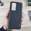 Huawei P40 Pro  - Coque en Silicone Noir Originale SIMEITU