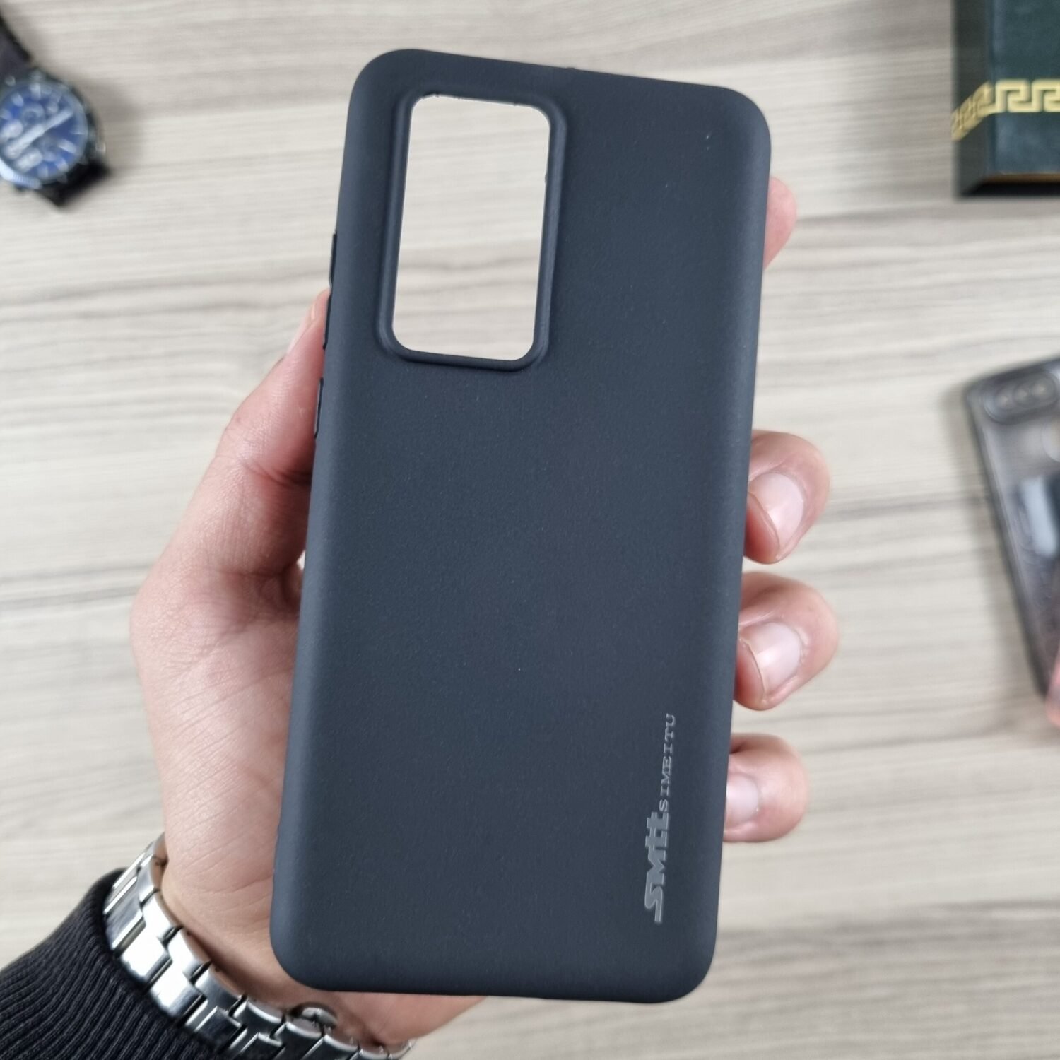 Huawei P40 Pro  - Coque en Silicone Noir Originale SIMEITU