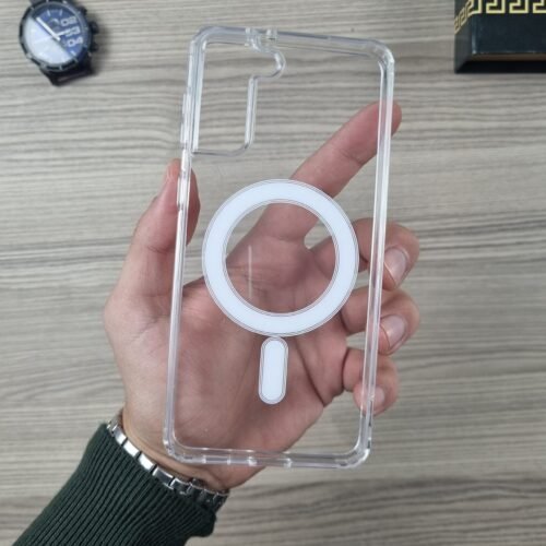 20241209_145927 Galaxy S21 Plus - Coque Transparente Magsafe